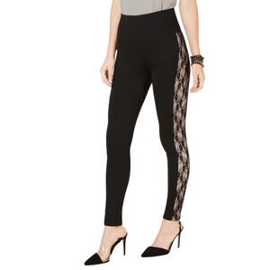 Inc Shaping Lace-Stripe Leggings Size XS